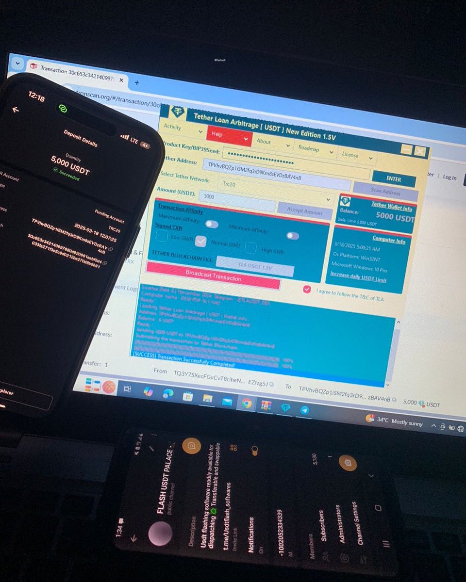 Flashbtc_usdt's tweet photo. Usdt flashing readily available for dispatching Transferable and swappable any network to any wallet
Join Telegram:- https://t.co/D9tqCtX8nP https://t.co/xthO2ud335