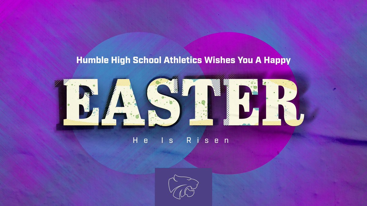 Coach_RobMurphy's tweet photo. He is risen!!! Happy Easter from all of us at @FootballHumble @Humble_BoysTF @Wildcat_softbal @humblewildcatbb @HumbleGBB @Humblebball @Humble_Soccer @HumbleFutbol @HumbleHSSwim @Humble_VBall @HumbleTrack @HumbleISD_HHS https://t.co/7soTMx5lWa