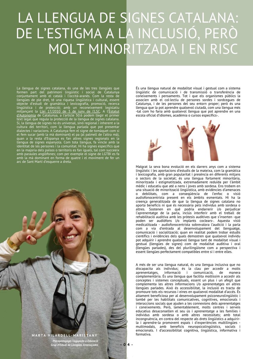 TransBaix's tweet photo. Pots consultar l’article “La llengua de dignes catalana: de l’estigma a la inclusió”, escrit per la psicopedagoga i logopeda Marta Vinardell-Maristany (@martavmaristany @GELA1092) https://t.co/fc1L30kxpk