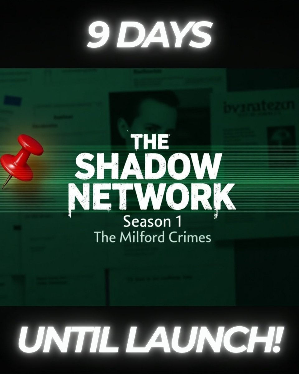 ShadowNetworkPd's tweet photo. 🔍Only 9 days until The Shadow Network unveils the chilling secrets of Milford! Can you crack the code to a hidden platform predicting crimes? Follow @ShadowNetworkPd and dive into the mystery on April 29! 🕵️♂️ Who’s ready for an obsession? #TrueCrimePodcast #TheShadowNetwork https://t.co/eUjTGvR9OS