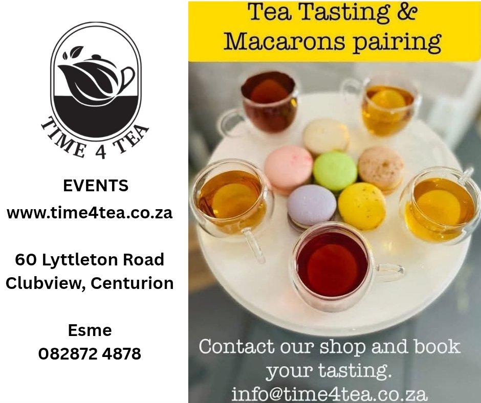 mariasto123's tweet image. Time 4 Tea  
Events
Tea Lollies
Mother's Day Gifts Loose leaf tea distributor/supplier
Visit us at
60 Lyttelton Road Clubview Centurion
Orders  time4tea.co.za

#Time4Tea
#HealthWellness #Love4Tea 
#TeaGifts #GiftIdeas 
#EarlGrey  #Herbal 
#MakeYourOwnIceTea #follower