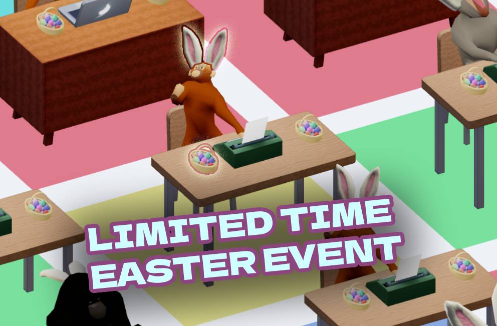 MonkeysLLC's tweet photo. Limited Time Easter Event!
Your monkey can earn a unique bunny hat or an Easter egg basket if they get the right words today! Check out https://t.co/W5lBXAF8eW https://t.co/WaKQObEClh
