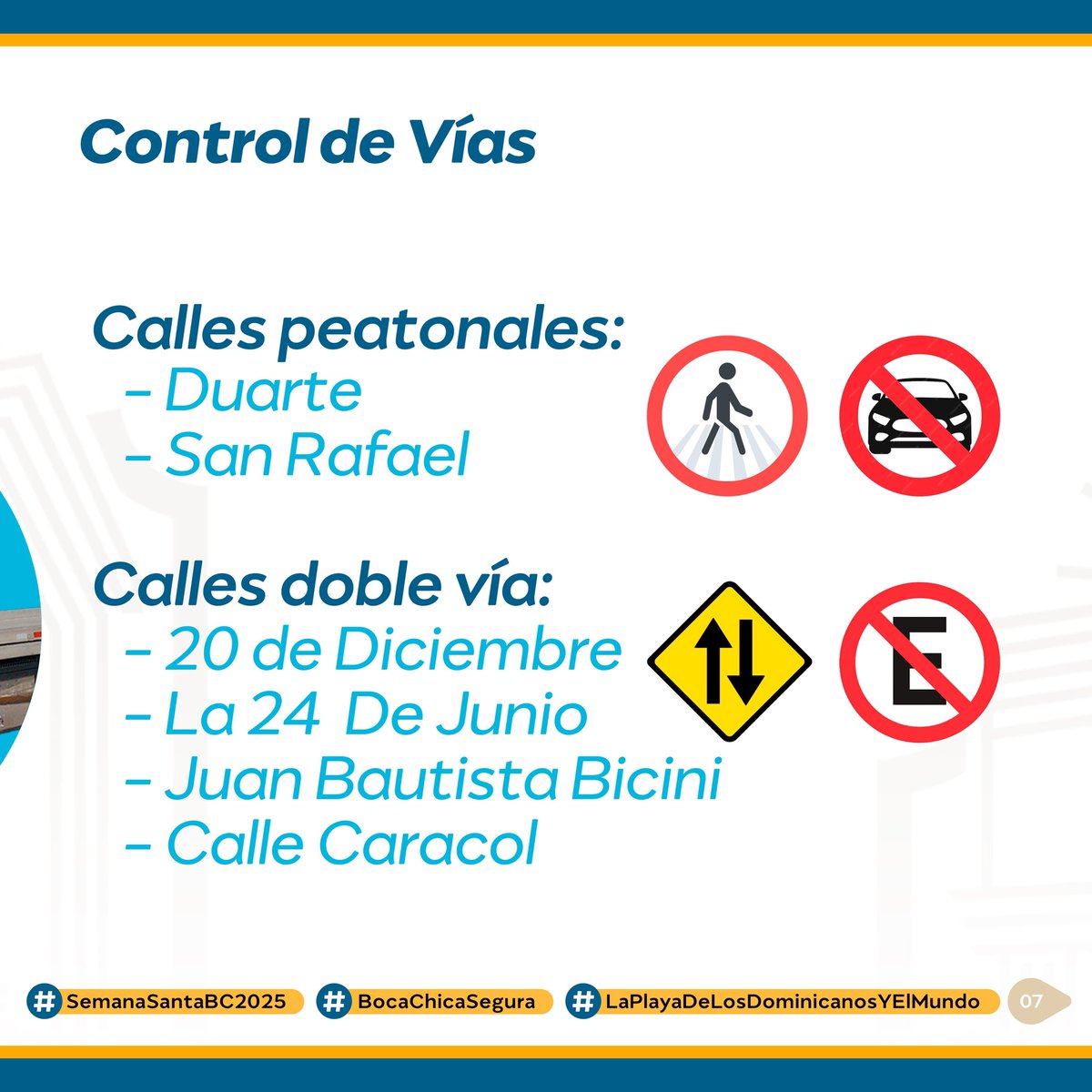 AlcaldiaBCh's tweet photo. Sigue las informaciones de la alcaldía a través de sus redes sociales y las medidas implementadas para el tránsito fluido.

Gracias por visitar la playa de los dominicanos y el mundo.

#semanasanta2025 https://t.co/X5ZC9OsRwr