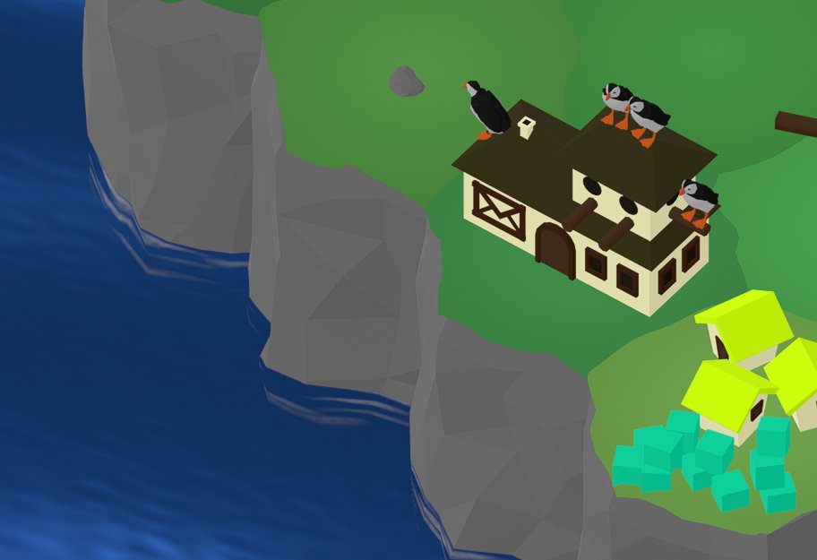puffin_post's tweet photo. A gathering of puffins chilling at a post office, getting ready for their morning mail routes.
#PuffinParcelPost #Puffins #IndieGame https://t.co/pZgz5K4Frm