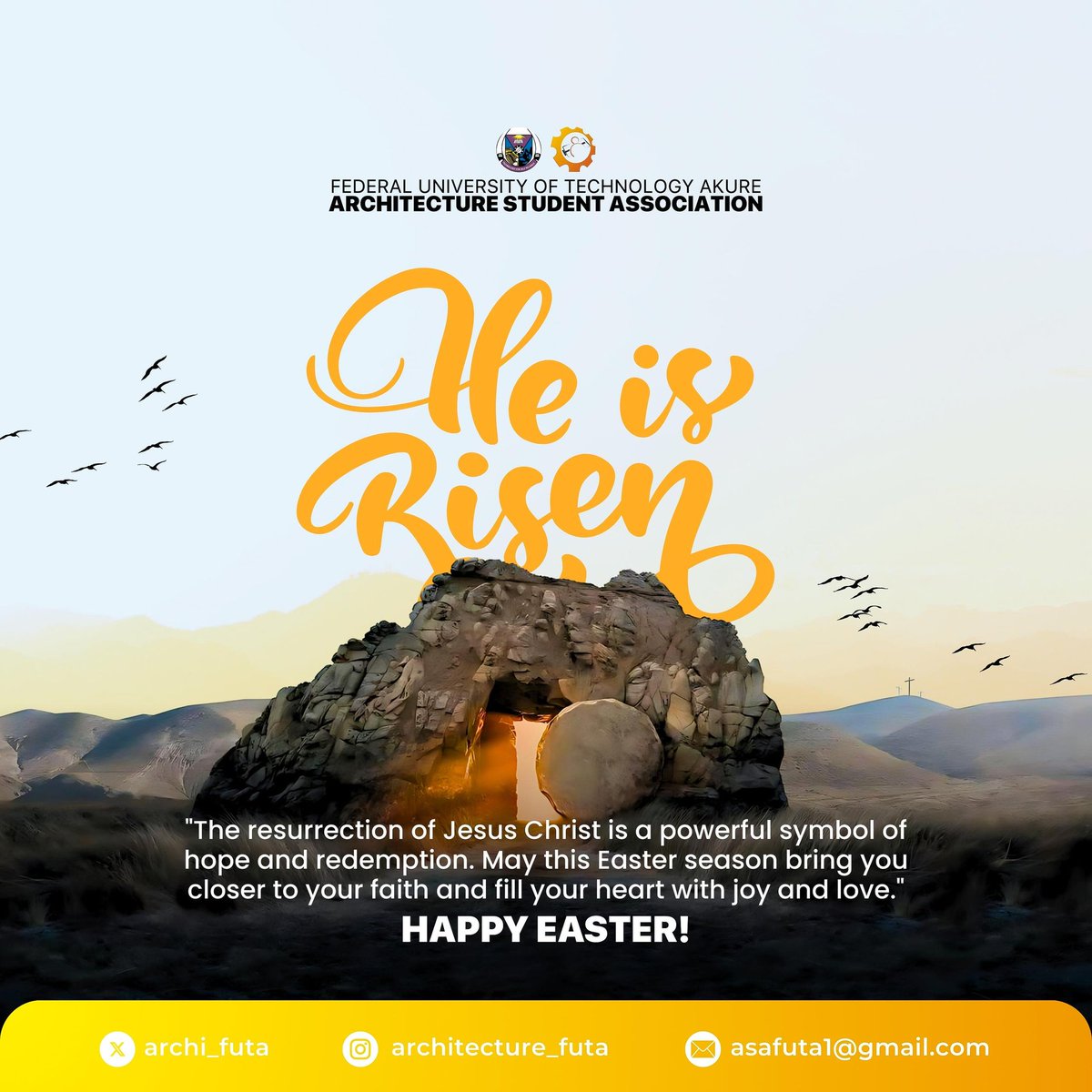 archi_futa's tweet photo. Happy Easter from the Architecture Students Association ❤️ https://t.co/gOcqi17sgY