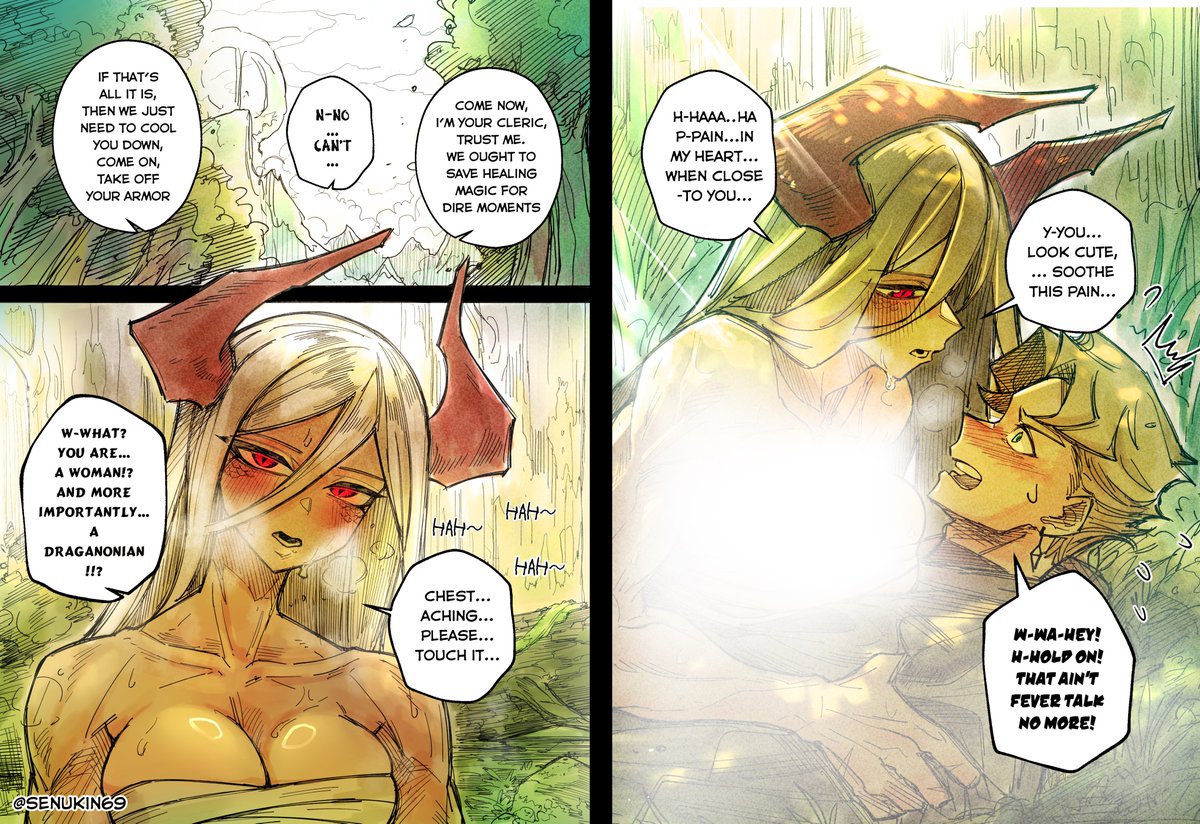 senukin69's tweet photo. The Cleric and The Horned Warrior https://t.co/FCcebthi8g