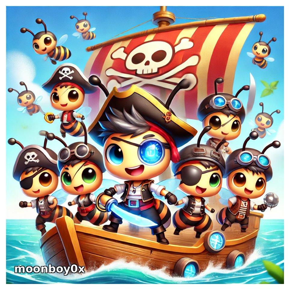 MoonBoy0X's tweet photo. @Arichain_ Meet Arichain’s adorable ant pirates setting sail on a bold and whimsical journey, chasing creativity and treasure!
I created this artwork to bring the spirit of adventure to life—with a special appearance from the stylish pirate @MoonBoy0X.
#ArichainCreatorProgram #Web3Art https://t.co/GIQaJOqnrY
