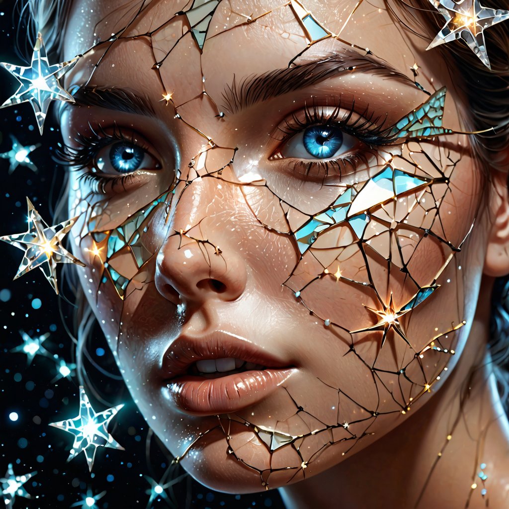 sofia_ai_art's tweet photo. "Stellar Fracture"
She walks the line between light and silence. Her face is stitched with stars.
๐ #CelestialWeaver #GalacticGaze #ArtThread https://t.co/gW7d6NRlzy