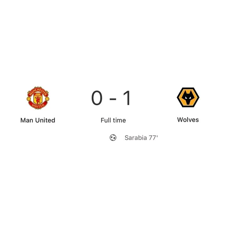 felixmuia682576's tweet image. Manchester united vs Wolves full-time results
#ManchesterUnitedvsWolves