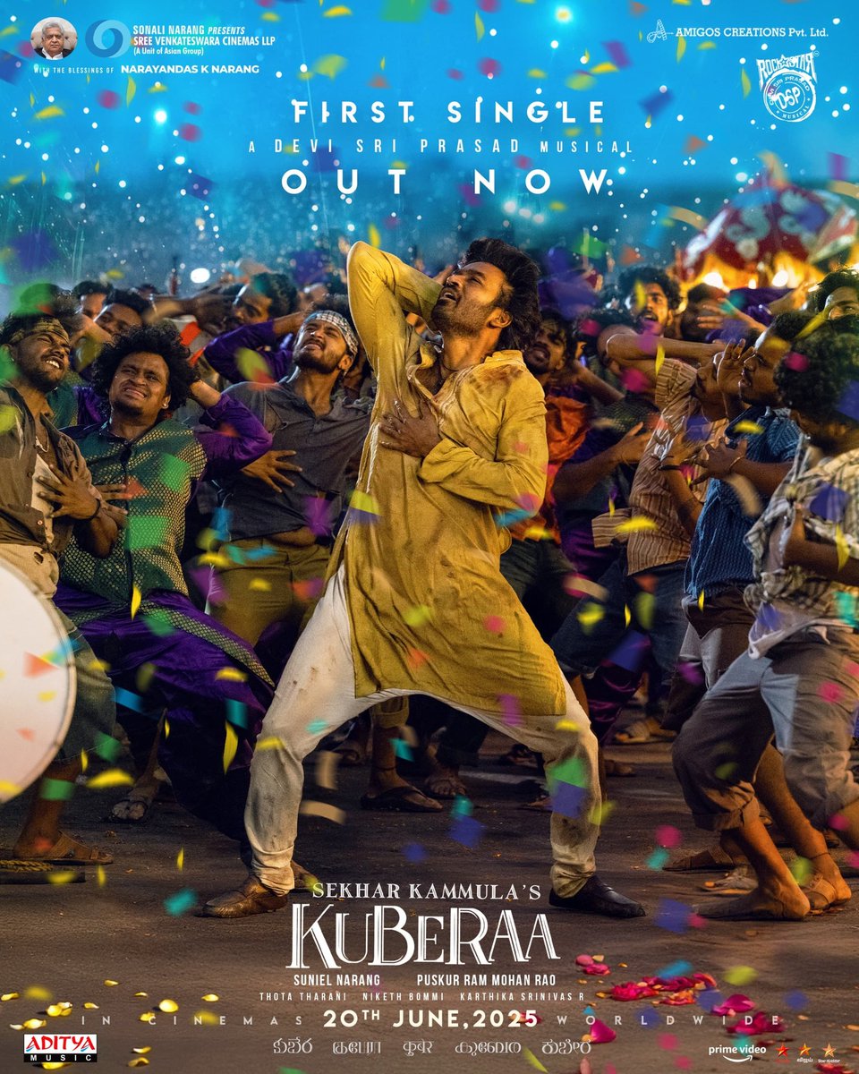#Kuberaa 1st single vibing now 💥🤘
A Rockstar <a href="/ThisIsDSP/">DEVI SRI PRASAD</a> musical 🎶 

Tamil - #PoyivaaNanba : 
youtu.be/wAcXj8lx1Bo

#SekharKammulasKuberaa
<a href="/dhanushkraja/">Dhanush</a> KING <a href="/iamnagarjuna/">Nagarjuna Akkineni</a> 
<a href="/iamRashmika/">Rashmika Mandanna</a> <a href="/sekharkammula/">Sekhar Kammula</a>  
<a href="/Sekharmasteroff/">Sekhar</a> <a href="/AsianSuniel/">Suniel Narang</a>   <a href="/teamaimpr/">Team AIM</a>