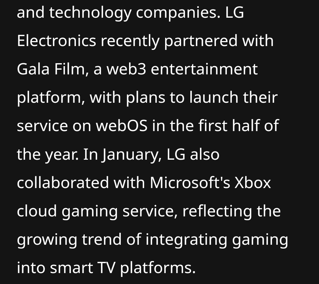 BeekJoran's tweet photo. First the White House, now LG partnership. @GoGalaGames keeps on going! Let's go $gala https://t.co/6BzPqwSVQb