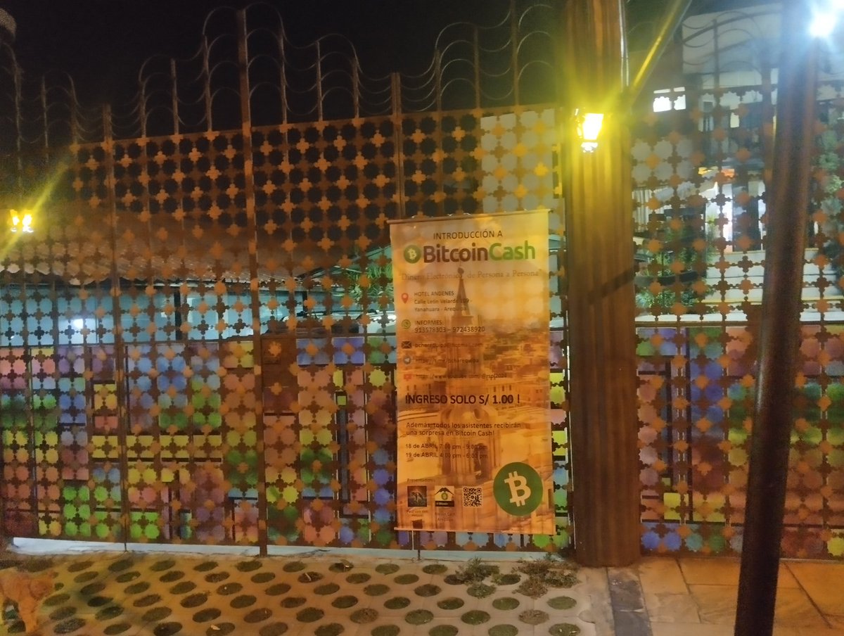 bigplayermaster's tweet photo. Imágenes del Evento de Bitcoin Cash en Arequipa. https://t.co/lxX3BCopEW