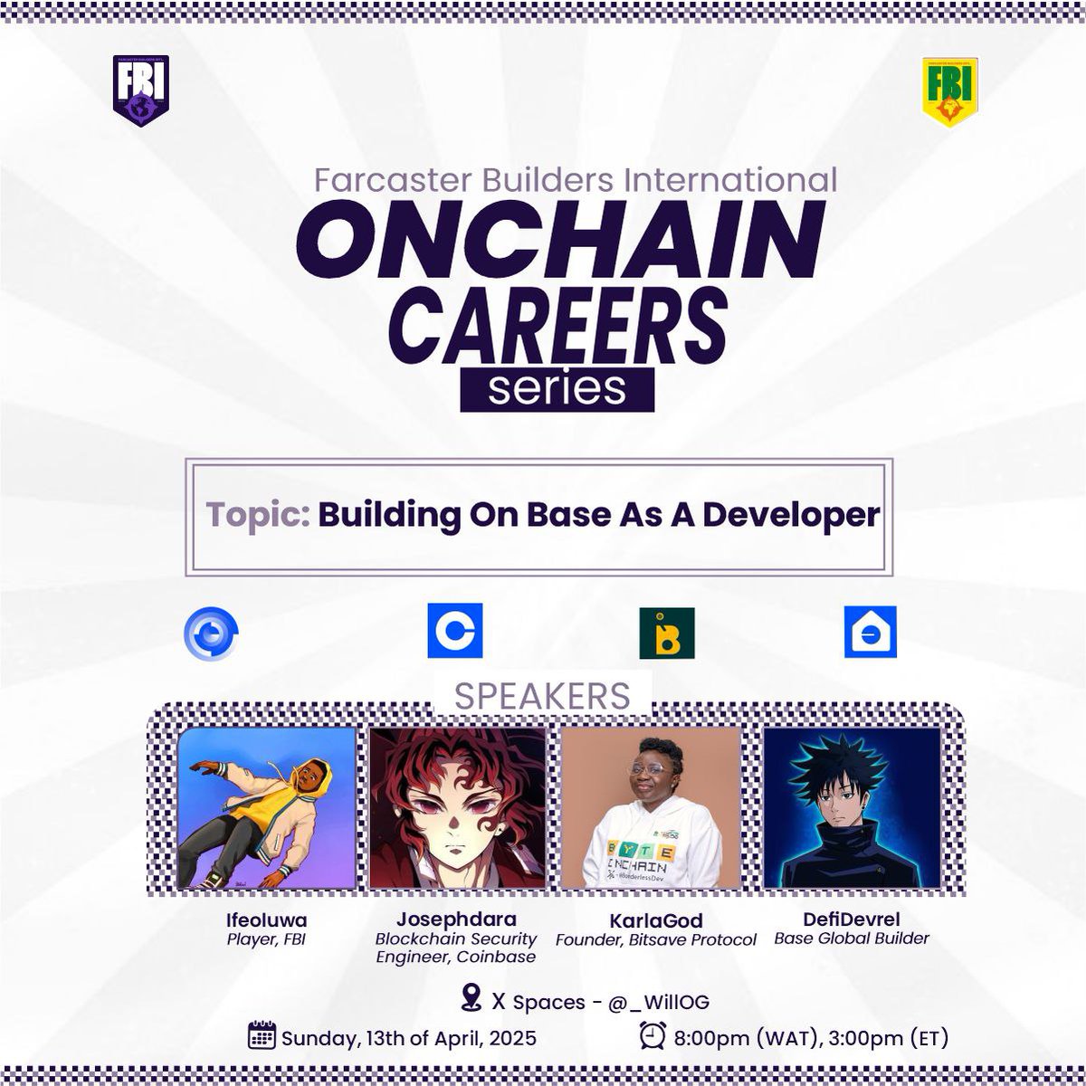 Natisaviking's tweet photo. Exactly a week ago, @wearefbia had an amazing session on "Building On Base As A Developer”.

Missed it? Not to worry, I've got you covered. 

If you're looking to start building onchain and on @base, then walk with me 🧍🏾‍♂️

Here's a thread with the key insights of the Space🧵 https://t.co/DYcSD9TNl3