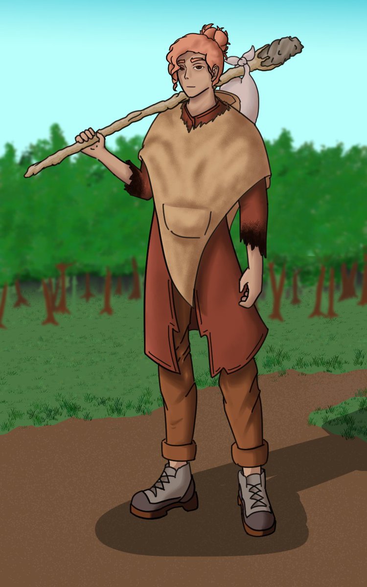 godknowsname's tweet photo. Good lord it took forever but the redesign is finally complete!
Ash now has a face and doesn't look like clay! XD

(old design for reference too)
#art #drawing #digitaldrawing #arttwt #colour #oc #dndoc #characterdesign #background https://t.co/3iM35z8Bra