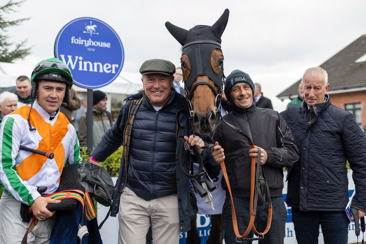 FairyhouseRacecourse (@fairyhouse) on Twitter photo The <a href="/RyansCleaning/">Ryans Cleaning Waste & Recycling</a> Maiden Hurdle was won in style by Icare d'Aubrelle for Thomas Cooper and Jordan Gainford.
Congratulations to the winning connections👏 The <a href="/RyansCleaning/">Ryans Cleaning Waste & Recycling</a> Maiden Hurdle was won in style by Icare d'Aubrelle for Thomas Cooper and Jordan Gainford.
Congratulations to the winning connections👏