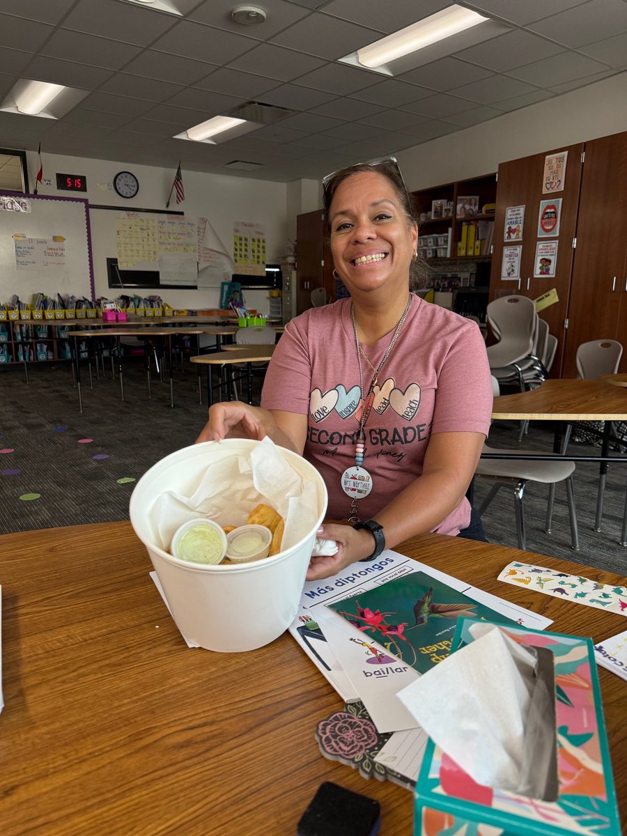 We're inspired by the kindness of our staff, as seen in actions like <a href="/MrsMartinez71/">Mrs. Martinez</a> bringing Mrs. Diaz a delicious snack when they worked late. #MayDellsGift