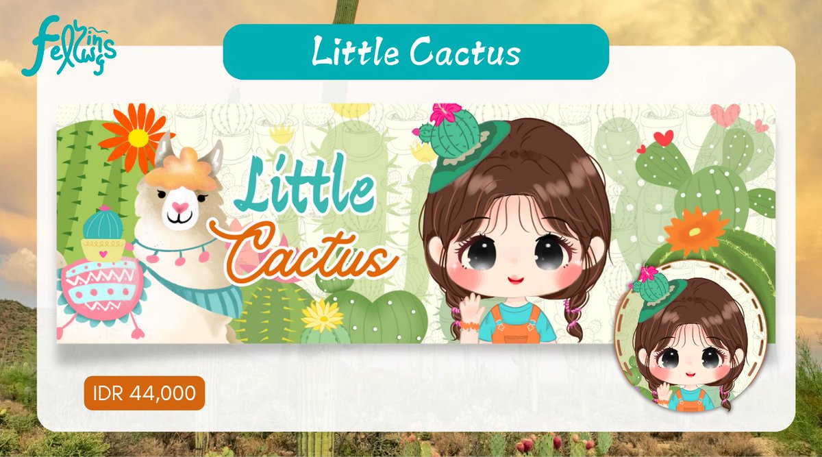 felywings's tweet photo. bantu rt like ya, makasih!

Rs layout chibi minu tema Little Cactus! Free retext ya, resize-able ke wabis! Price di pict. Take it now!🦙🌵(cacti &amp; llama)

#zonauang
https://t.co/1PUJrG7tqA