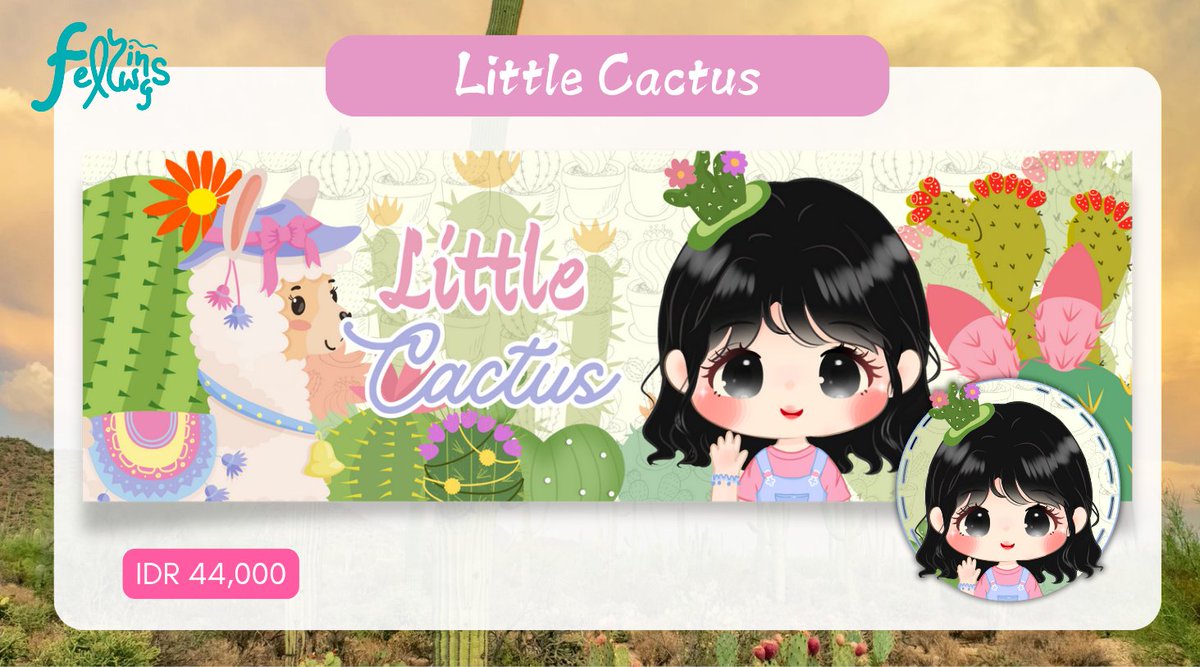 bantu rt like ya, makasih!

Rs layout chibi minu tema Little Cactus! Free retext ya, resize-able ke wabis! Price di pict. Take it now!🦙🌵(cacti &amp; llama)

#zonauang