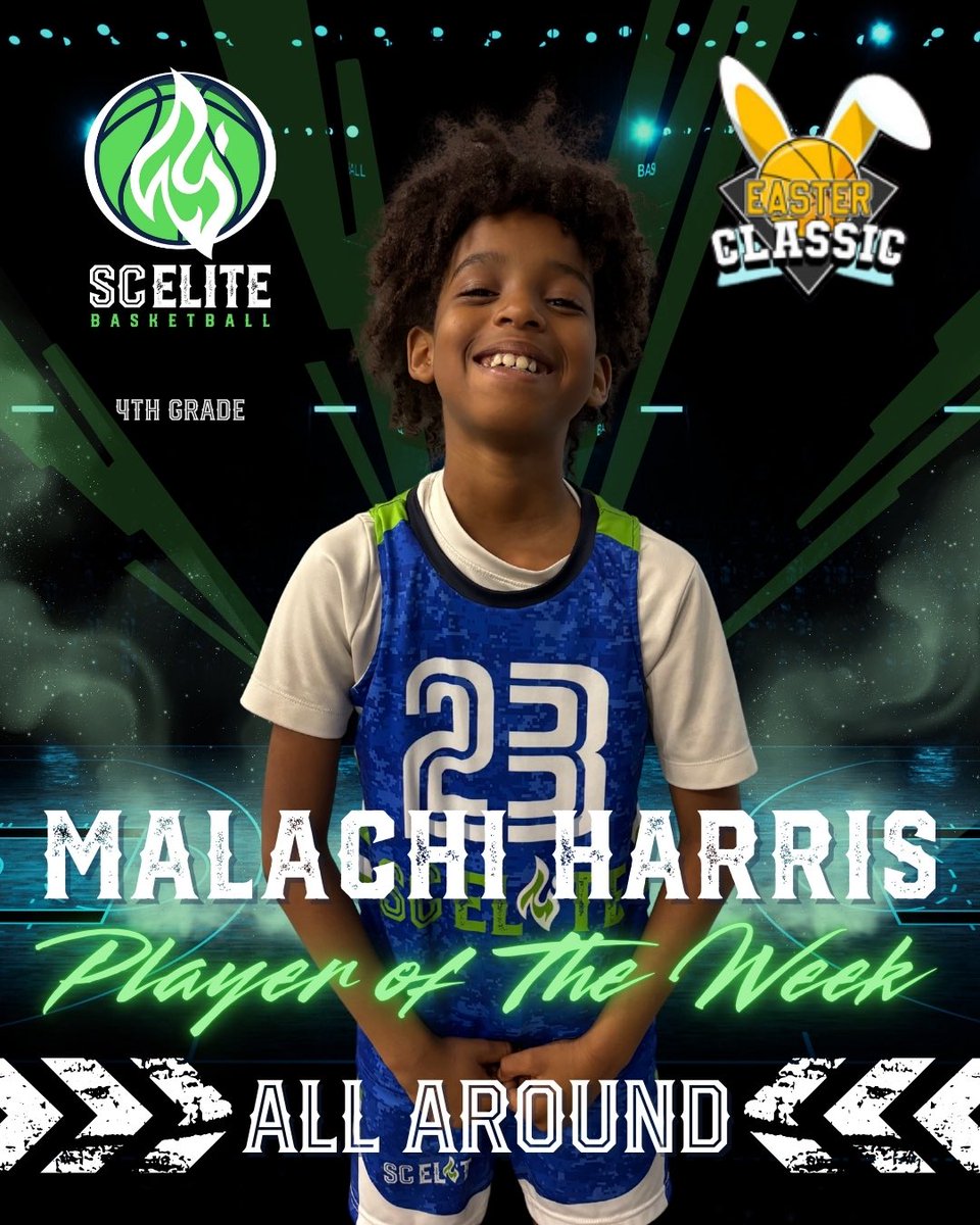 SCElite_Bball's tweet photo. Through wins and losses, this team continues to improve! Trust the process! 📈

Players of the week:
23 Malachi Harris - All Around
21 Major Batie - Glass Cleaner
10 Mizir Terry - Teammate https://t.co/K9bufGlPpX