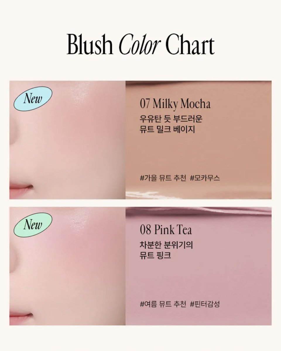 dreamsong_cos's tweet photo. 프레시안 에그라이크 크림 블러쉬
NEW 2 colors
4/21(월) 올리브영 선런칭 🧁

07 밀키 모카 - 뮤트 밀크 베이지
08 핑크 티 - 뮤트 핑크

✔️ 런칭 기념 할인 22,000원 -> 16,830원 (23%) https://t.co/WyoH6MqSdO