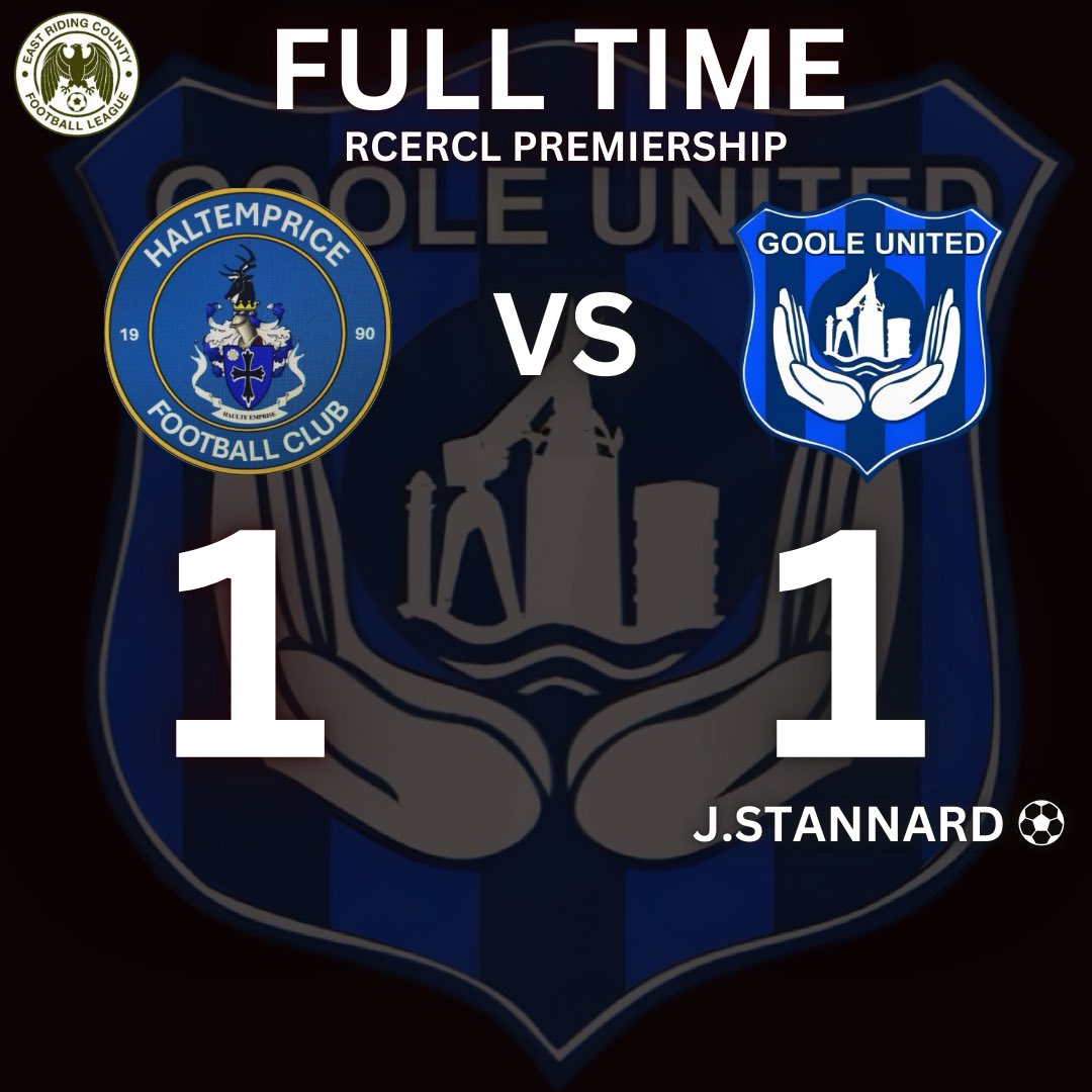 Goole United AFC (@gooleunitedafc) on Twitter photo Haltemprice 1-1 Goole United
Goalscorer:
<a href="/JakeStan/">Jake stannard</a>
We now need 1 point out of 6 to win the league. Haltemprice 1-1 Goole United
Goalscorer:
<a href="/JakeStan/">Jake stannard</a>
We now need 1 point out of 6 to win the league.
