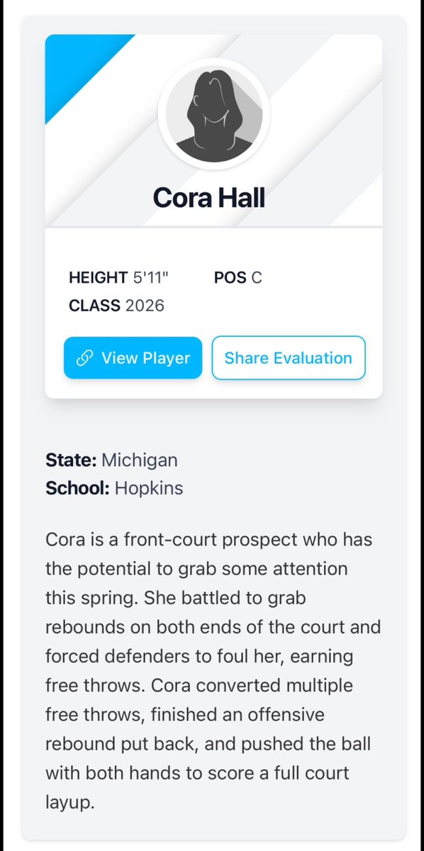 A nice write up on Cora Hall!