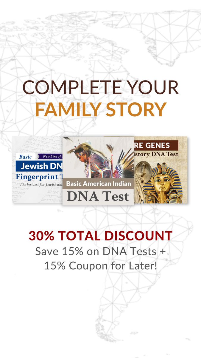 DNAConsultants's tweet photo. Complete your family story
https://t.co/SnE7GorChY

 #dnatest #nativeamericandna #jewishdna #raregenedna https://t.co/WHQ0OfoQEl