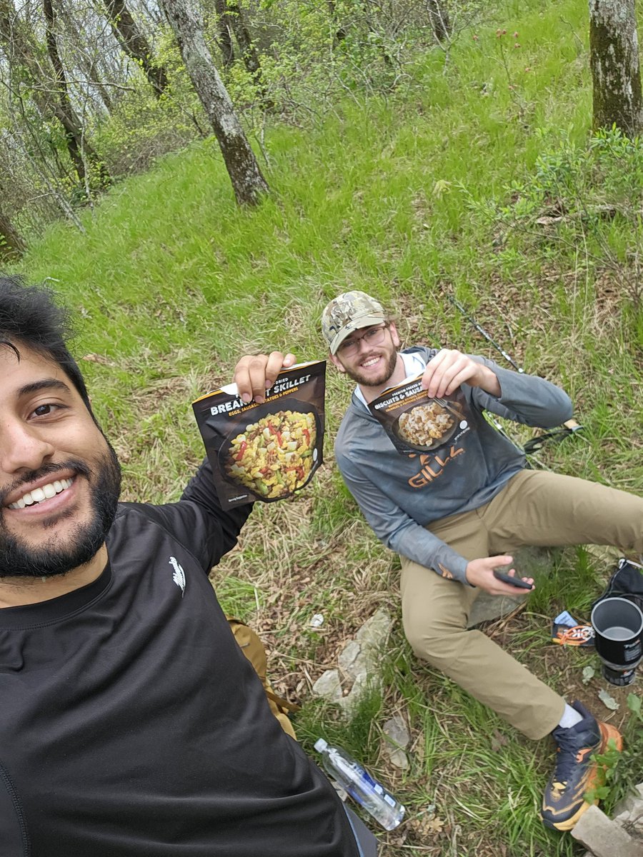 ChefSaifff's tweet image. eating the best camping meal while out in the boonies #FollowYourCompass