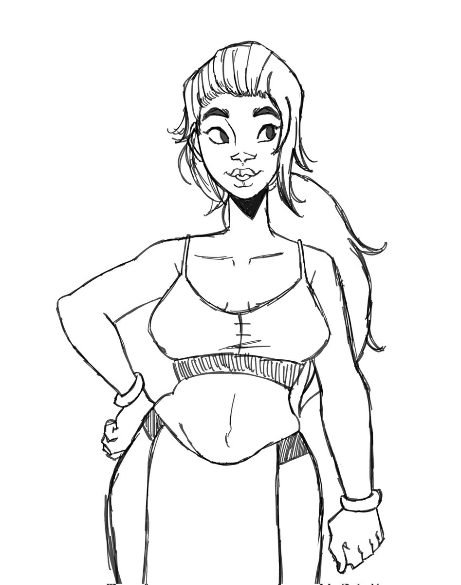 CakeyLeader's tweet photo. A #doodle of my dnD Goliath character
#cakeyleader #art https://t.co/KgO4dSLxvd