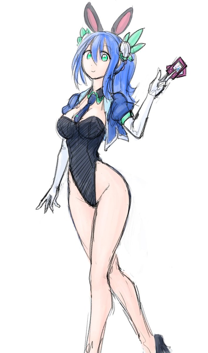 SweetAromage's tweet photo. The irrelevance of Aromages is so great that Rosemary is wearing the same bunnysuit for 44356... times. #SeductiveSunday #HappyEaster https://t.co/WyCFnq1ZAu
