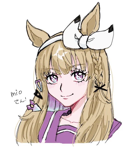 フォヨワーさんのアイコン描かせていただきました (社畜の嘆き代弁よんぴを添えて)