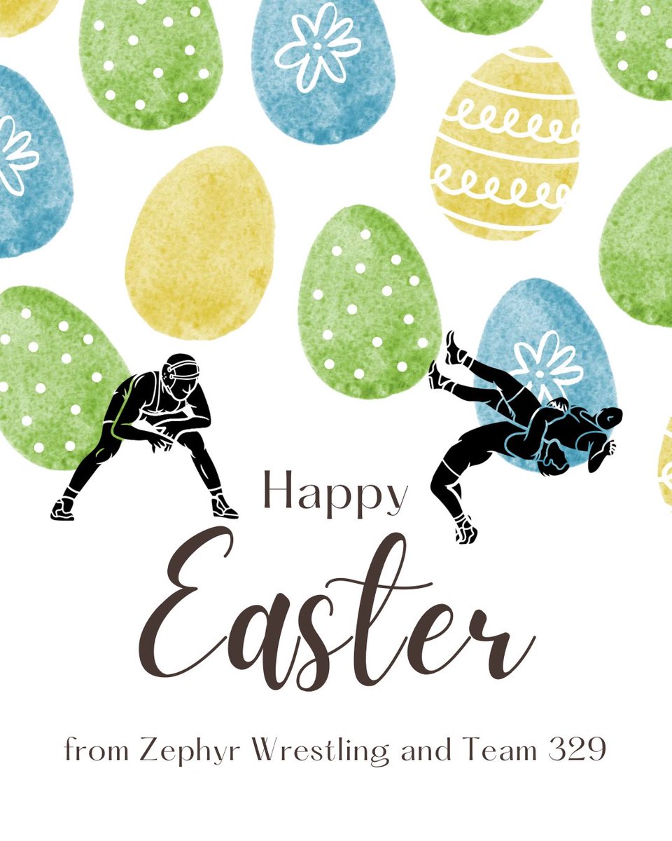 Zephyrwrestling's tweet photo. Happy Easter from Zephyrs Wrestling and Team 329! #happyeaster https://t.co/pkpGzahn0p