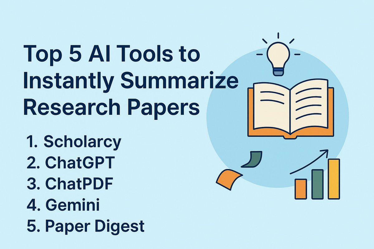 🚀 Summarize research papers in seconds with these 5 AI tools: @Scholarcy, #ChatGPT, <a href="/ChatPDF/">ChatPDF</a>, #Gemini &amp; Paper Digest. Save time, stay sharp! 🧠📄

👉 
citedrive.com/en/blog/tools-…