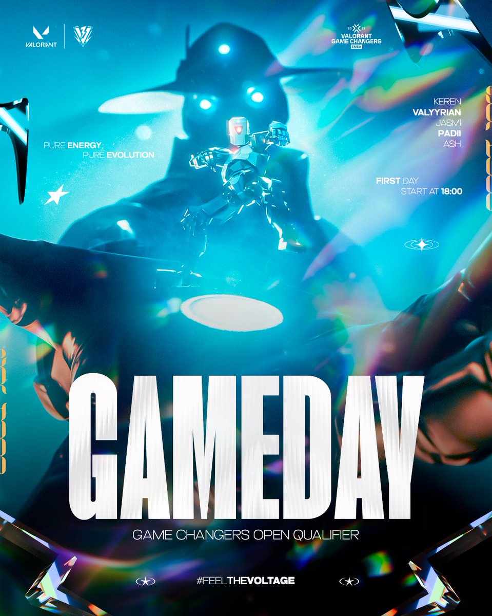 Day 2 — Same tournament, new challenge
We’re back at it today at 6:00 PM with our first match vs <a href="/BetterEsport25/">Better-Esport 🇧🇻</a> 
Let’s keep the momentum going.
#VALORANT #VoltageVsBetterEsport #FeelTheVoltage