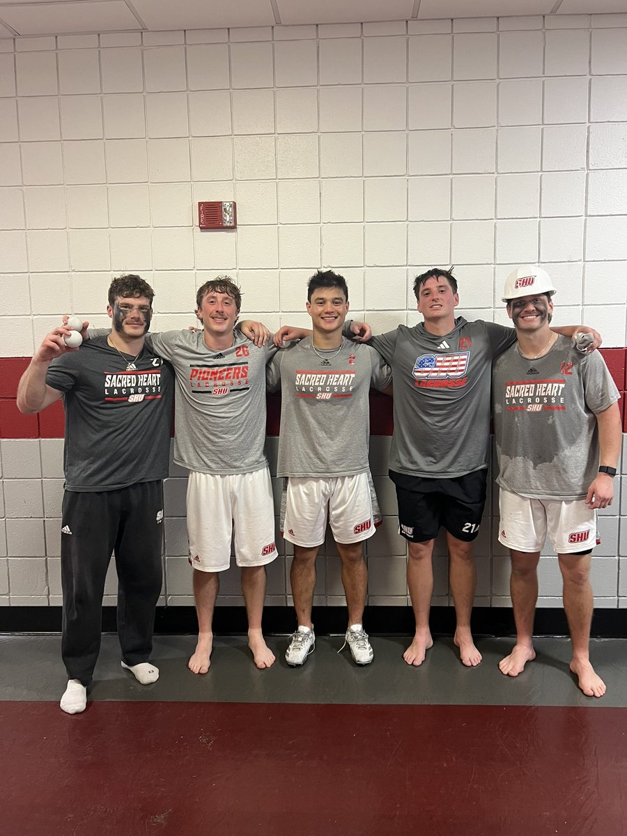 sacredheartmlax's tweet photo. Nice to be back on Campus Field yesterday. Congrats to @luke.catolico44 for scoring his first career goal. Game balls go to. @michael.moreschi @alexpaz.27 and @jackramsay.4. @mpthomas.12 earns the Hard Hat. See you all on Wednesday at 3. #2 #weareshu #piopride๐ดโช๏ธ https://t.co/vACjJ0UHKg