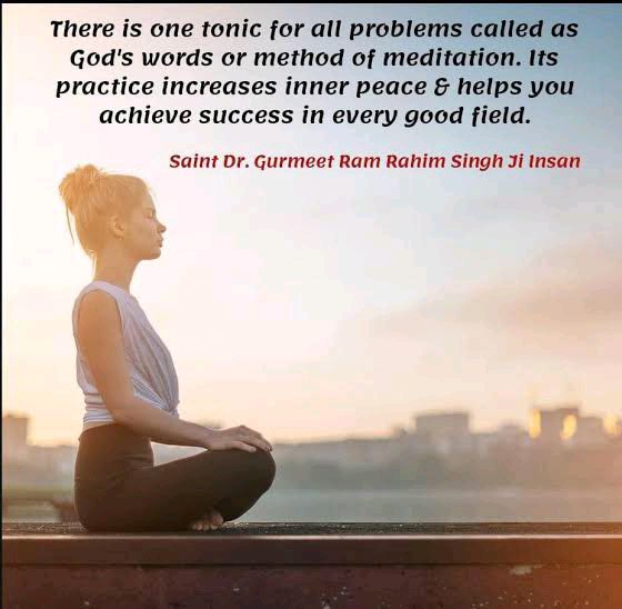 soniasainiinsan's tweet photo. #LifeChangingTips to change your negative thoughts into positive ones #MondayMotivation By meditating, our negative thoughts vanish. 
#RamRahim 
#GurmeetRamRahimSingh 
#LifeChangingTips #Spirituality
 #RelationshipTips #TrueLove #LoveAndRelationshipTips
#LimitlessLove  #GodsLove https://t.co/EN6l6TjnZZ