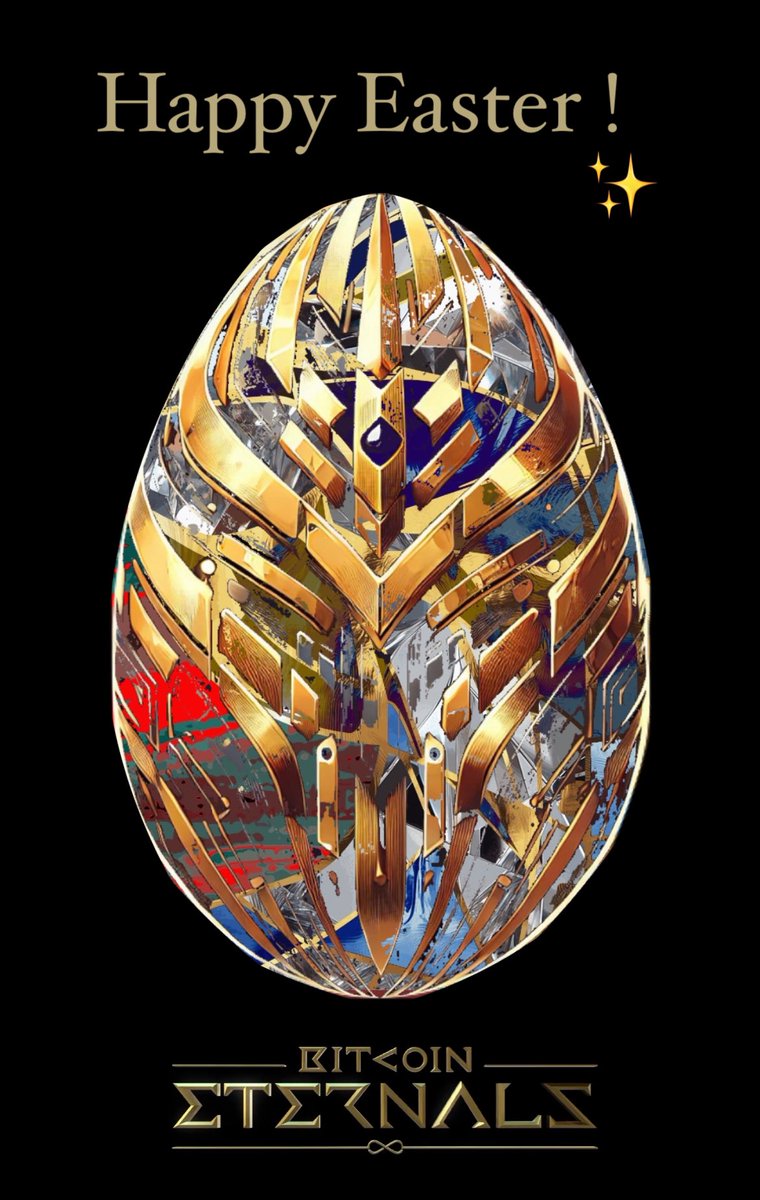 Happy Easter ! 

Eternals Fam ! 

♾♾♾♾🏆🫶🫶🤌 

#LuxuryEternals on <a href="/MEonBTC/">Magic Eden on Bitcoin 🟧</a>