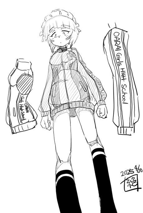 なんか大洗女子のジャージとか考えてた
戦車道部のジャージというか学校指定ジャージというか
もやもやーんと考えていたら今もうこの時間…
寝なきゃー 