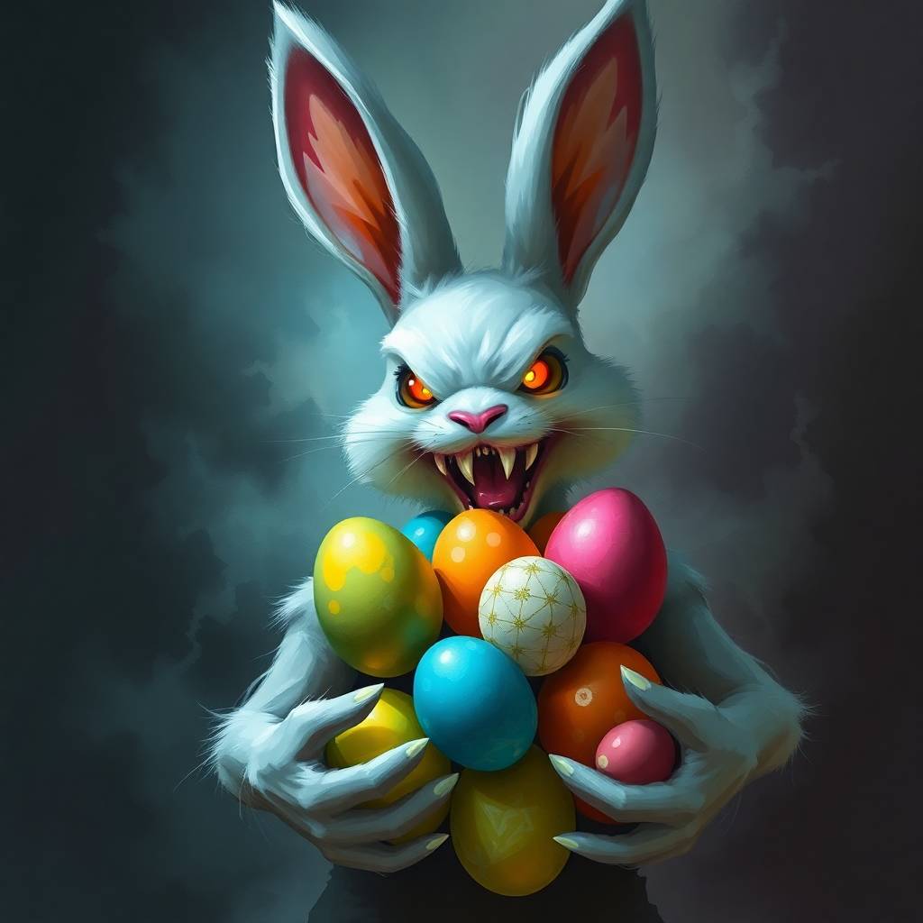 PuzzlePagora's tweet photo. Oh and remember, for those that may be thinking mischief... never cheat at the easter egg hunt!
#Easter #Easteregghunt #EasterHorror #TheBitcoinArmy #Satoshes https://t.co/lTzHFjQbm5