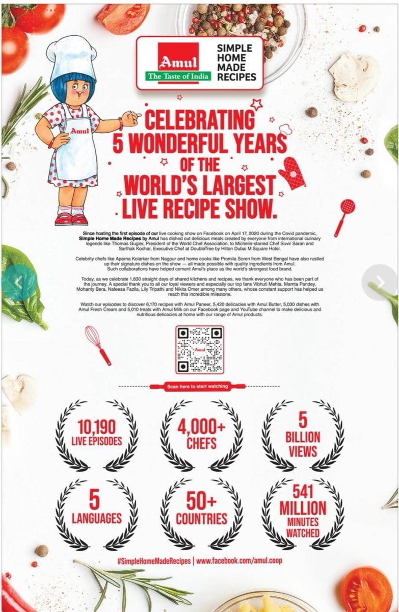Jusstdifferent's tweet photo. "The taste of India"
Without #Amul never spend a day.
Amul is now a family member.
#AmulRecipes
#AskForRuPay #PBKSvsRCB #CSKvMI #viratkholi #SimpleHomeMadeRecipes #bbvipal4 https://t.co/jgy3tqFGBZ