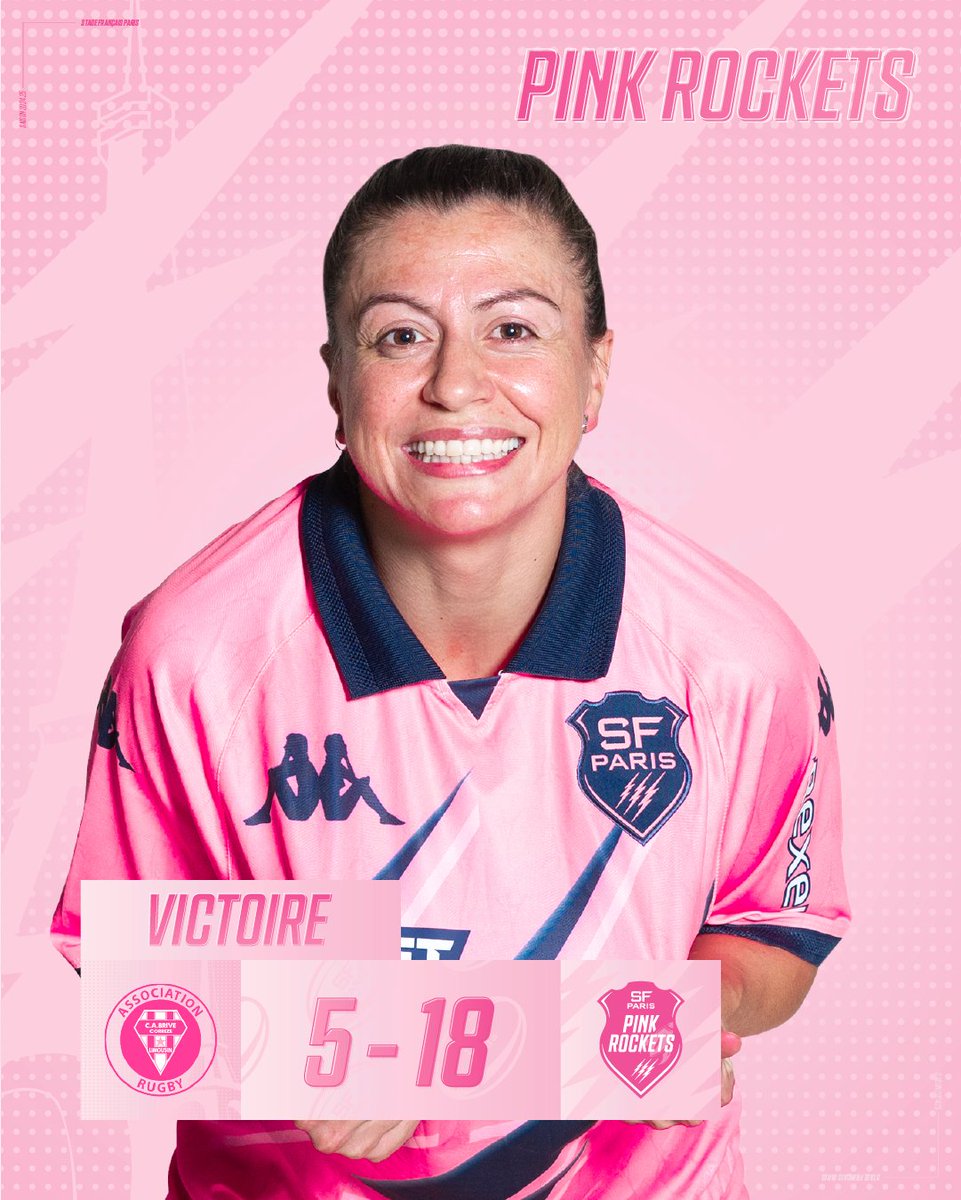 PinkRocketsSF's tweet photo. Victoireeee des filles sur la pelouse de Brive ! ⚡️💗

#PinkRockets https://t.co/LpaFm6OqZk