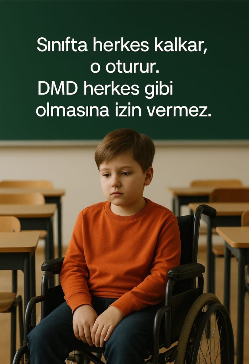 AzraSt138906's tweet photo. Bir ilaç, bir çocuğun yaşamını değiştirebilir. DMD hastalığı için ilacın beklenmesi artık bir seçenek değil!
#DMDtedaviBekliyor @saglikbakanligi @drmemisoglu @suayipbirinci @DrYerebakan. https://t.co/II73YkCzEk