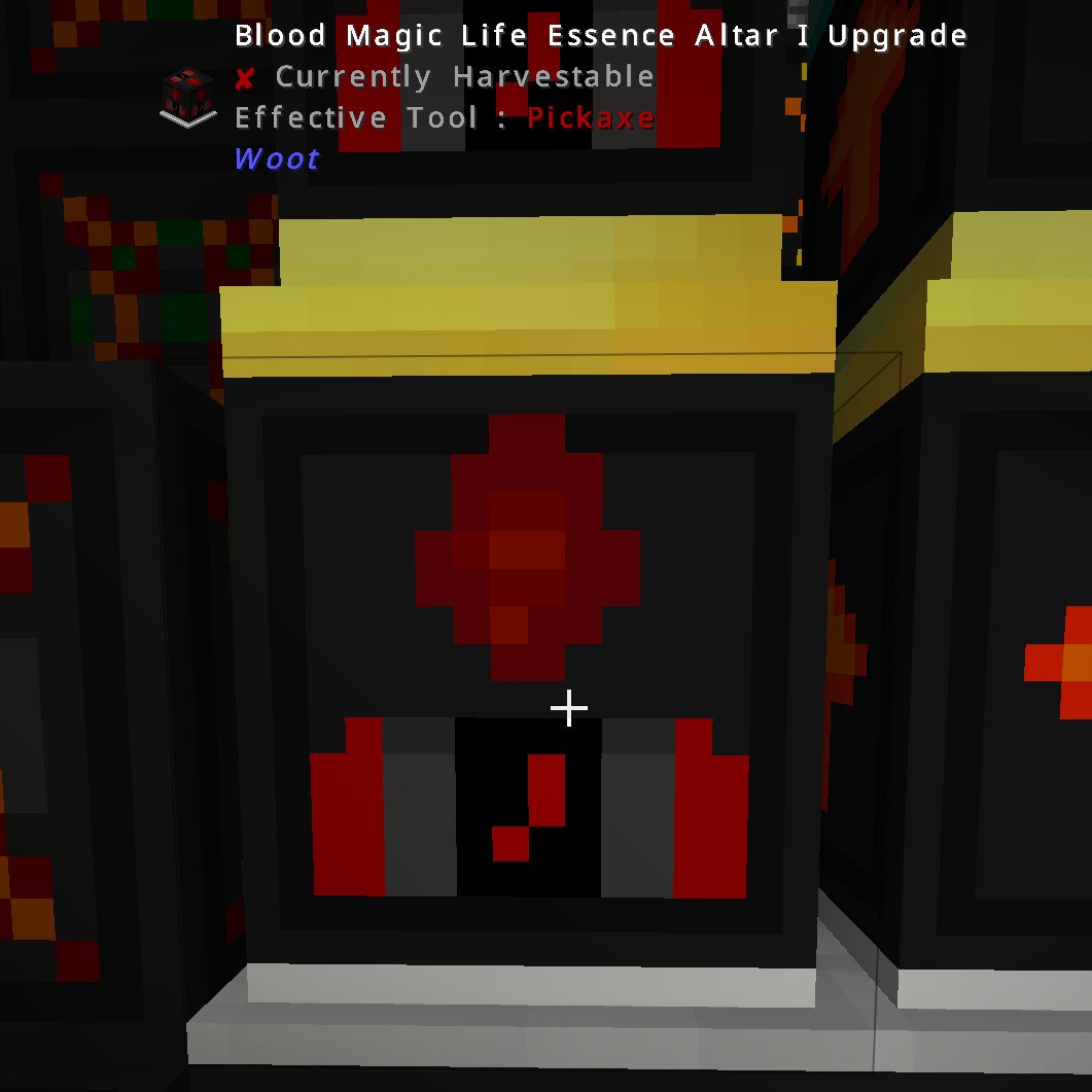 Ashigara1815's tweet photo. wootとblood magicの連携要素
Blood Altarに血を直接生成する儀式「Mechanical Altar」
祭壇の直近で儀式を行い、それのMaster Ritual Stoneから10ブロック以内にFactory Heartが入るようにLife Essence Altar Upgradeを積んだwootファクトリーを建てる
#projectozone3 https://t.co/QkYhIzBHnT