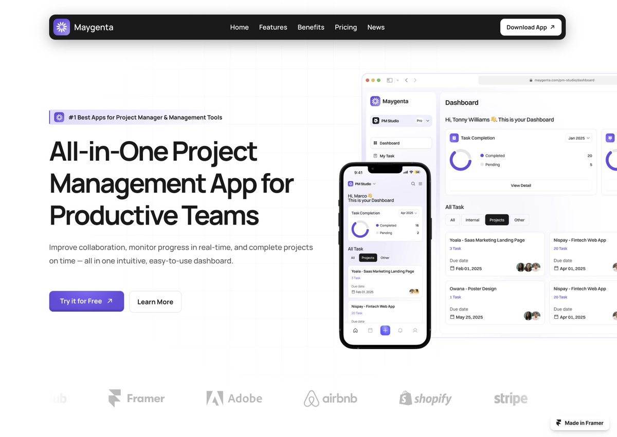 framerit's tweet image. 👀 New @framer Template!
Coming soon...
