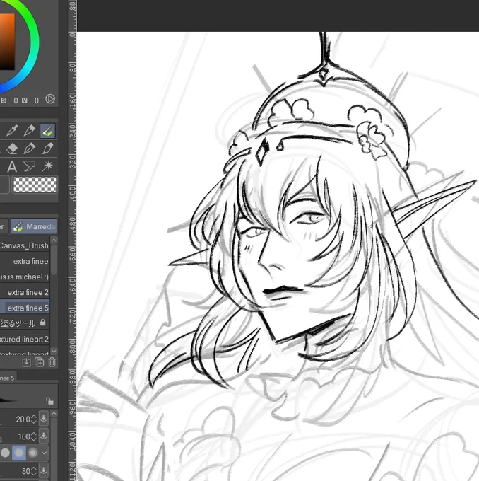 yearning to draw castorice (but forced to work on a sunday) 