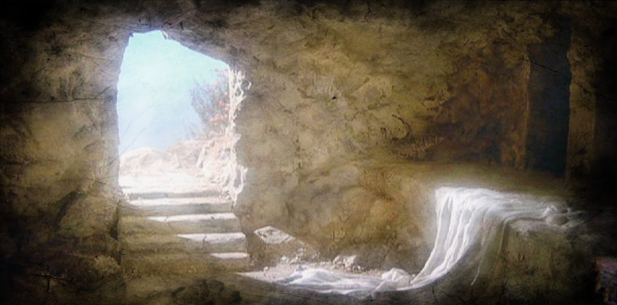 The tomb was empty. 

Happy Resurrection Sunday!