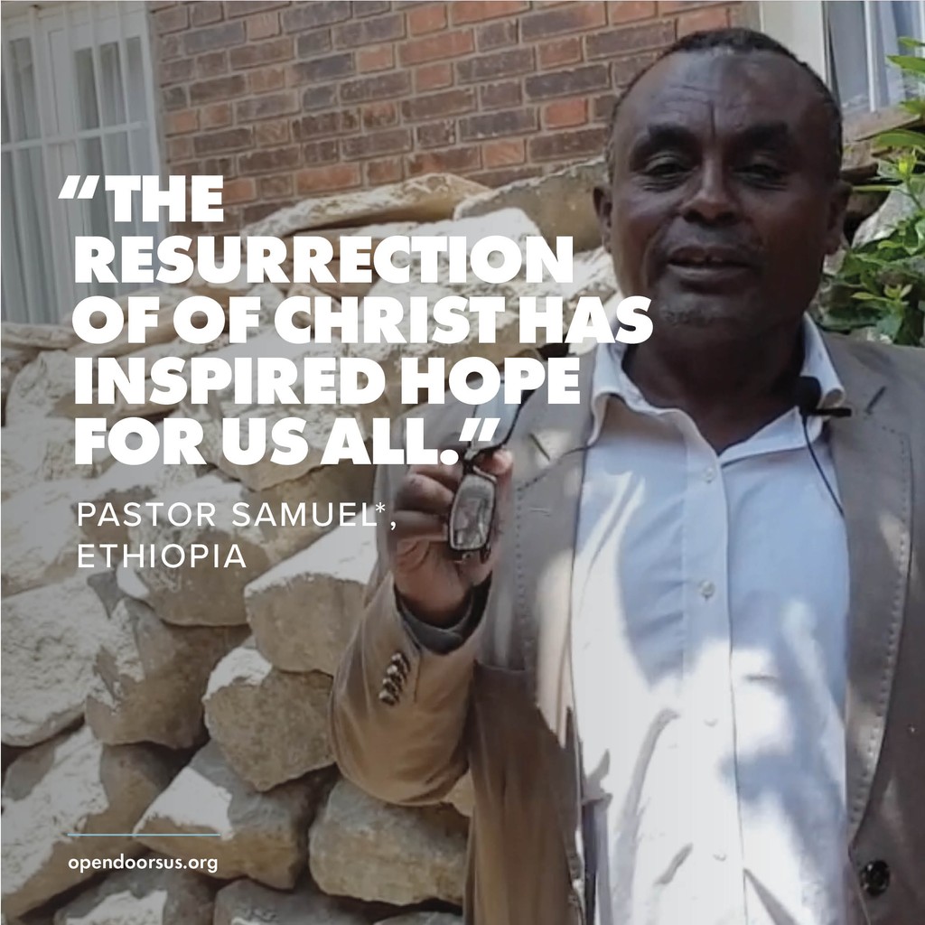 For many years, Pastor Samuel from Ethiopia has served a growing number of believers from a Muslim background. 

His Easter message reminds us of the plan God made for us and the sacrifice He made to give us the gift of hope.