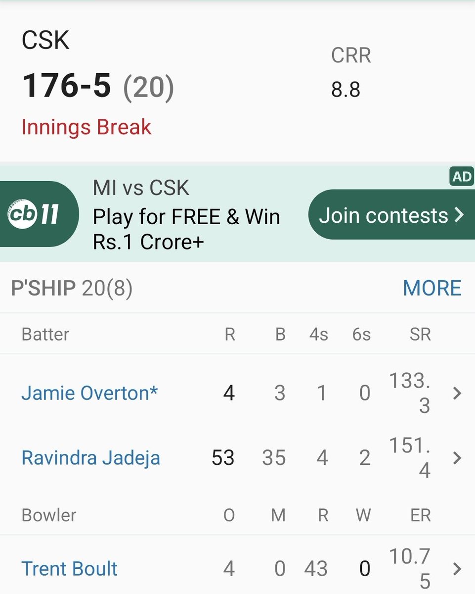 i_photocopyy's tweet photo. Target 🎯 for mumbai indians 177 runs #CSKvsMI #AmulRecipes #SimpleHomeMadeRecipes https://t.co/uVE77CSSOt