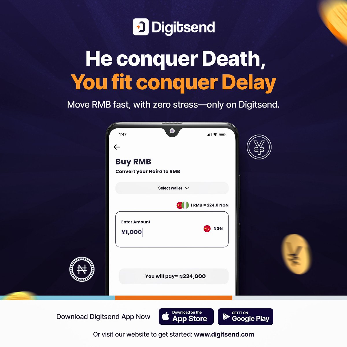 Digit_send's tweet photo. Happy Easter, DigitFam! 🌸
This season, walk in peace and power—no more late payments, no supplier chasing, no bill wahala.
Use Digitsend to fund fast, pay suppliers, and keep your business moving. 🚀✝️
Celebrate with ease. Link in bio.
#HappyEaster #Digitsend #BuyRMB https://t.co/iehL9rWuu4