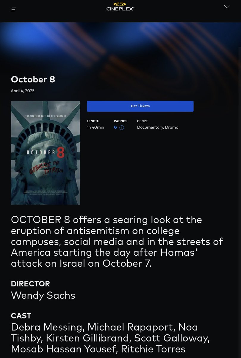 pimpcool420's tweet photo. I don't get how Cineplex has dodged the ire of the #Palestine / #BDS / etc. boycott movements. They're run by the same Israeli billionaires as @chaptersindigo (which activists risk jail to protest) and they distribute Israeli propaganda (while suppressing "No Other Land"). https://t.co/S0lBY9nDJU
